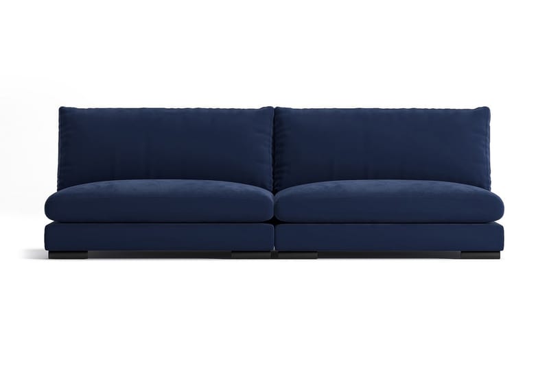 Noha Modul Chaiselongsofa Velour - Midnat blå sofa - Møbler - Sofaer - Modulsofaer - Komplet modulsofa