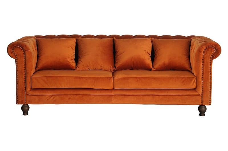 Robyn 3-personers Sofa Velour Orange