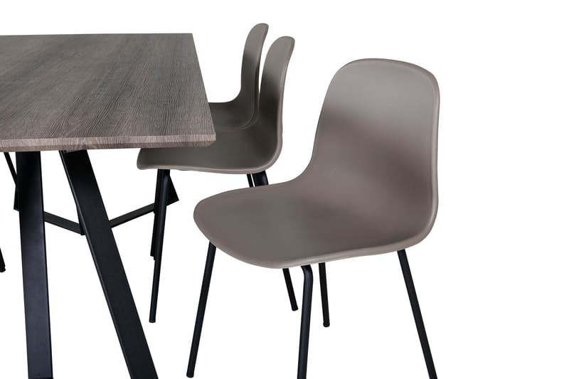 Malvina Spisebord 180 cm med 6 Kullersbro Spisebordsstol - Møbler - Spisebordssæt - Rektangulært spisebordssæt