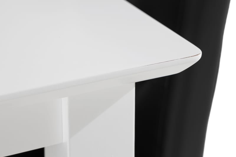 Michigan spisebord 120 cm 4 Brunnevik Stol kunstlæder - Hvid - Møbler - Spisebordssæt - Rektangulært spisebordssæt