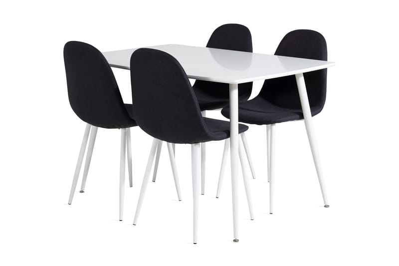 Ypas Spisebord 120 cm Med 4 Ypas Spisebordsstol - Møbler - Spisebordssæt - Rektangulært spisebordssæt