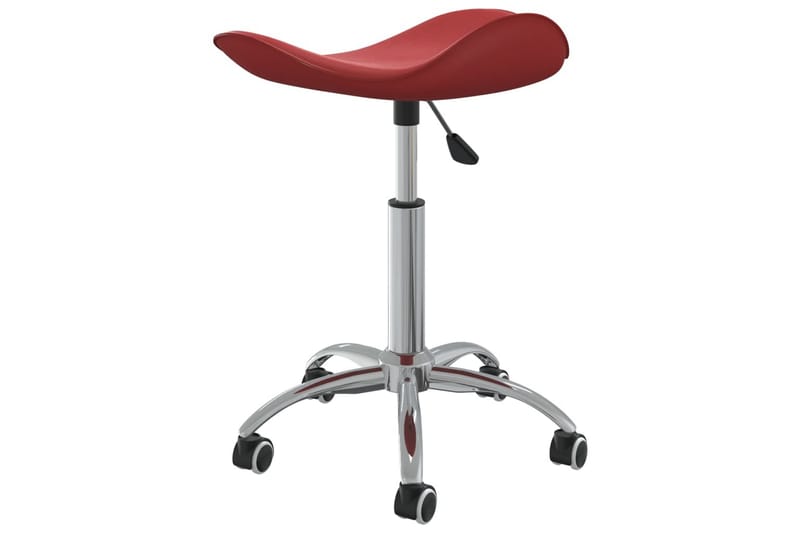 drejelige spisebordsstole 2 stk. kunstlæder vinrød - Rød - Møbler - Stole & lænestole - Armstole