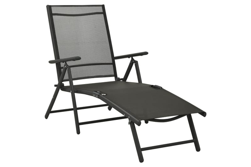 spisebordssæt til haven 10 dele sort og antracitgrå - Sort - Møbler - Stole & lænestole - Armstole