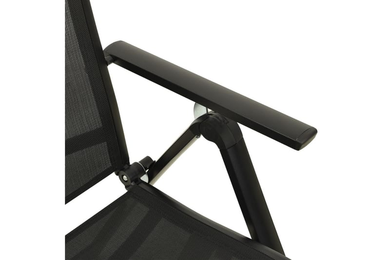 spisebordssæt til haven 7 dele aluminium antracitgrå - Antracit - Møbler - Stole & lænestole - Armstole
