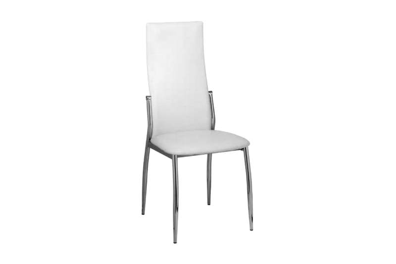 Spisebordsstole 2 Stk. Kunstlæder Hvid - Hvid - Møbler - Stole & lænestole - Armstole