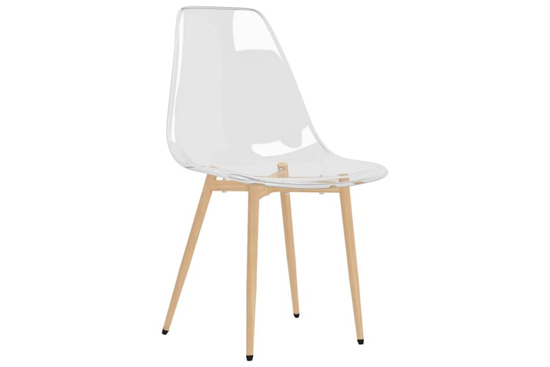 spisebordsstole 2 stk. PET transparent - gennemsigtig - Møbler - Stole & lænestole - Armstole