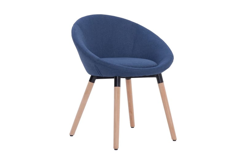 Spisebordsstole 2 Stk. Stof Blå - Blå - Møbler - Stole - Spisebordsstole & køkkenstole