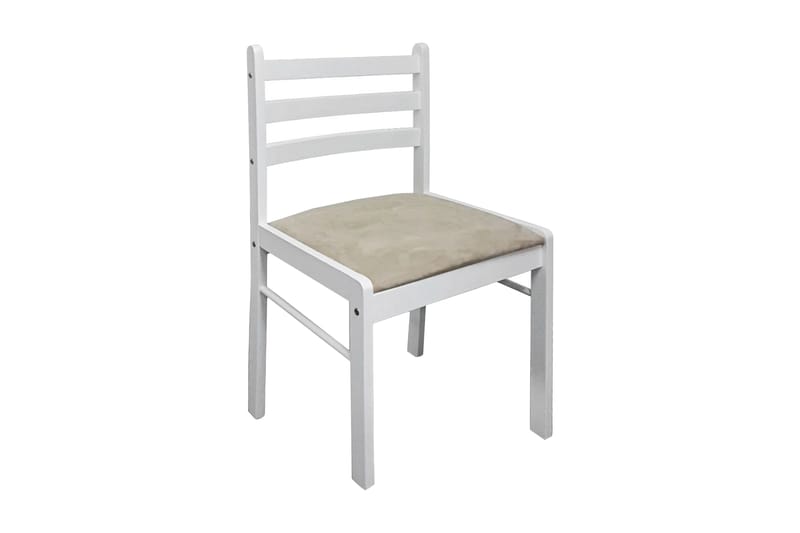 Spisebordsstole 2 Stk. Træ Hvid Firkantet - Hvid - Møbler - Stole & lænestole - Spisebordsstole & køkkenstole