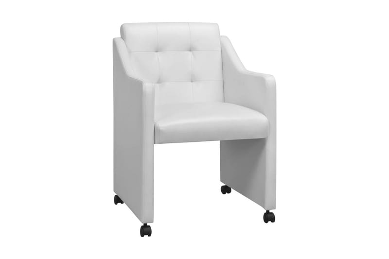 Spisebordsstole 4 Stk. Hvid 59X57,5X86,5 Cm - Hvid - Møbler - Stole & lænestole - Armstole