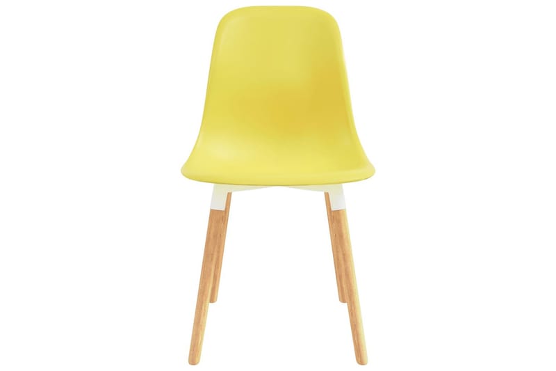Spisebordsstole 4 stk. plastik gul - Gul - Møbler - Stole & lænestole - Armstole