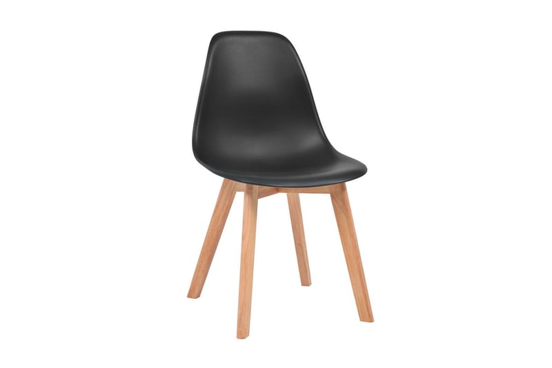 Spisebordsstole 4 Stk. Sort - Sort - Møbler - Stole & lænestole - Armstole