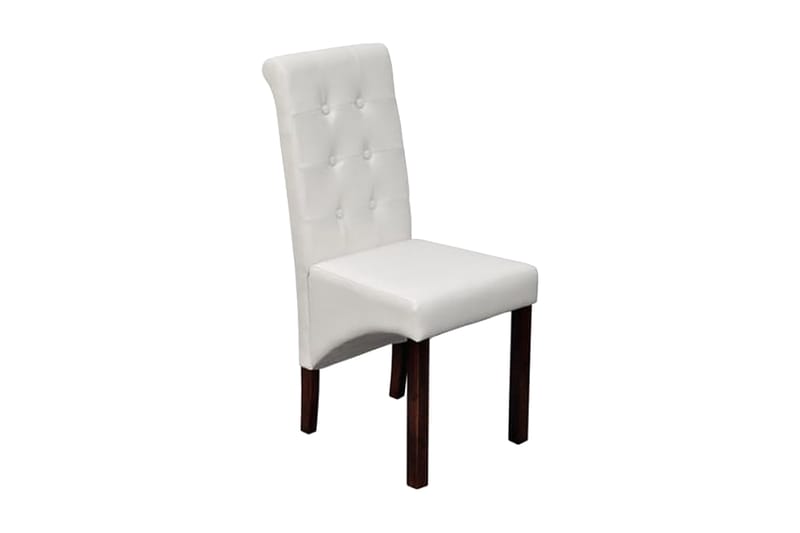 Spisebordsstole 6 Stk. Hvid Modern - Hvid - Møbler - Stole & lænestole - Spisebordsstole & køkkenstole