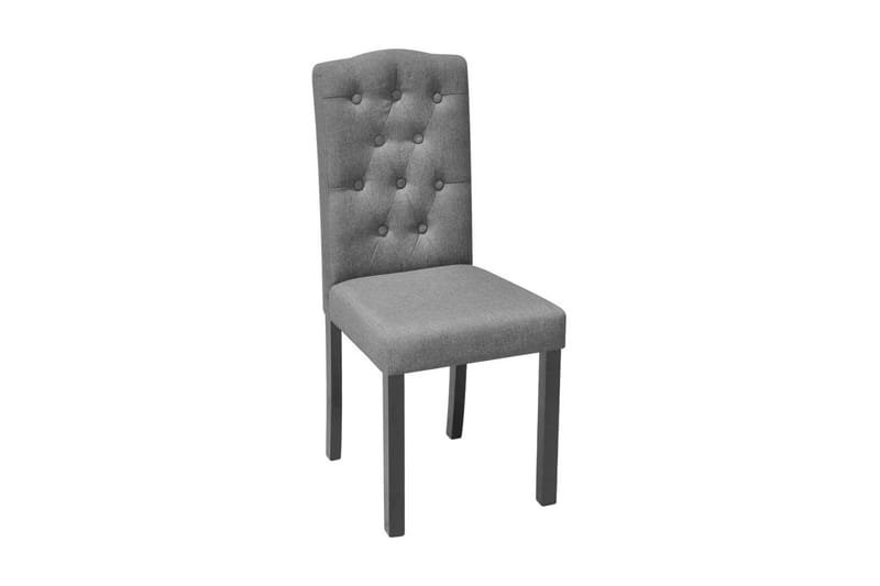 Spisebordsstole 6 Stk. Stof Lysegrå - Grå - Møbler - Stole & lænestole - Armstole