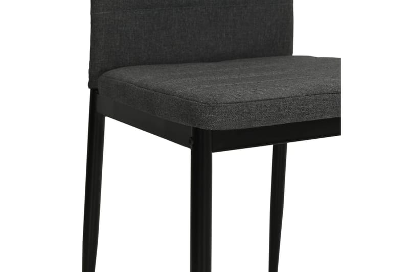 Spisebordsstole 6 Stk. Stof Mørkegrå - Grå - Møbler - Stole & lænestole - Armstole
