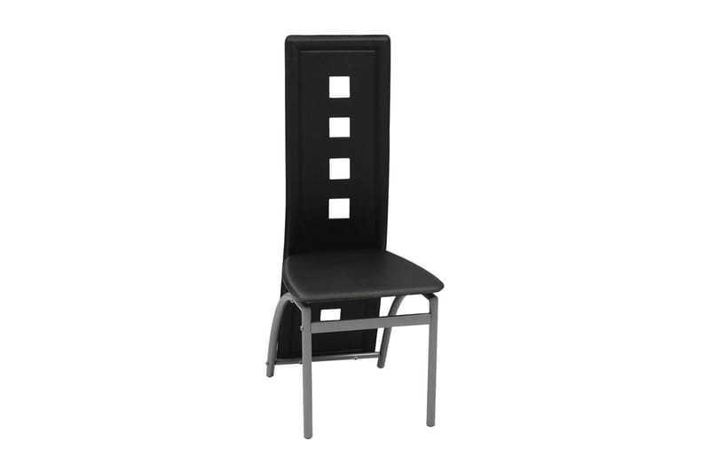 Spisebordsstole I Kunstlæder 2 Stk. Sort - Sort - Møbler - Stole & lænestole - Armstole