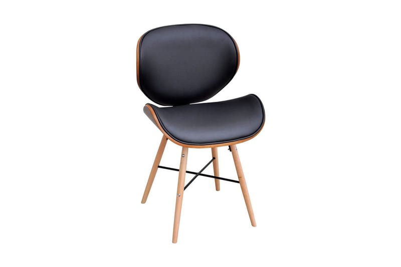 Spisebordsstole Uden Armlæn 4 Stk. Med Stel I Formspændt Træ - Sort - Møbler - Stole & lænestole - Spisebordsstole & køkkenstole