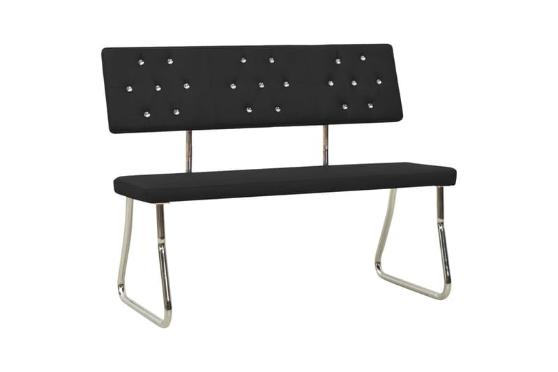 bænk 110 cm kunstlæder sort - Sort - Møbler - Stole & lænestole - Bænke