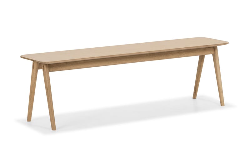 Jerup Bænk 150 cm Massivt Eg - Brun - Møbler - Stole & lænestole - Spisebordsstole & køkkenstole