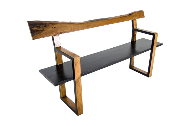 Massiv designbænk - Træ - Møbler - Stole & lænestole - Bænke - Bænk med ryglæn