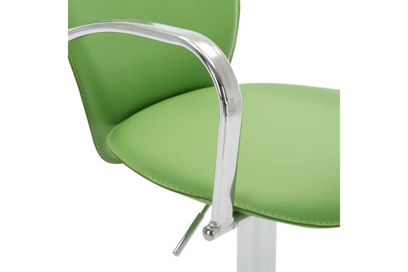 barstol med armlæn kunstlæder grøn - Grøn - Møbler - Stole & lænestole - Barstole