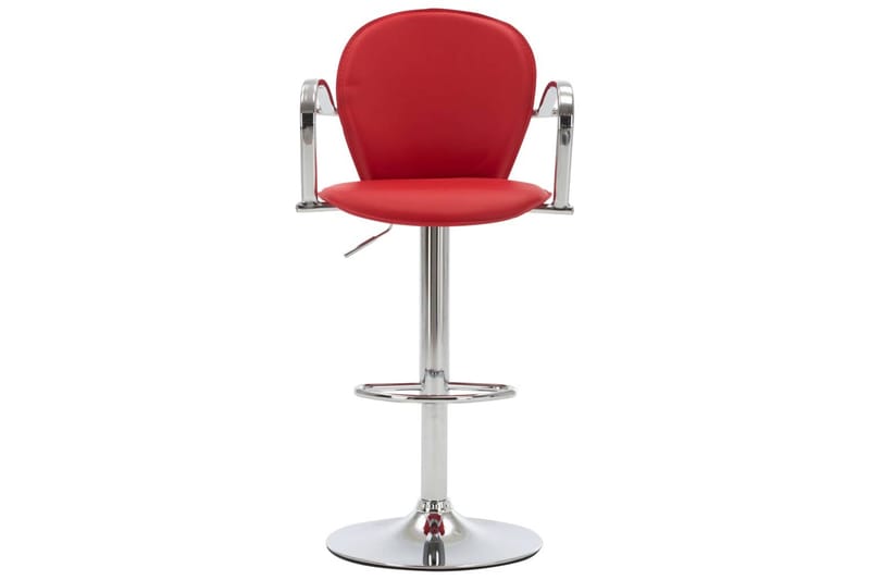 barstol med armlæn kunstlæder rød - Rød - Møbler - Stole - Barstole