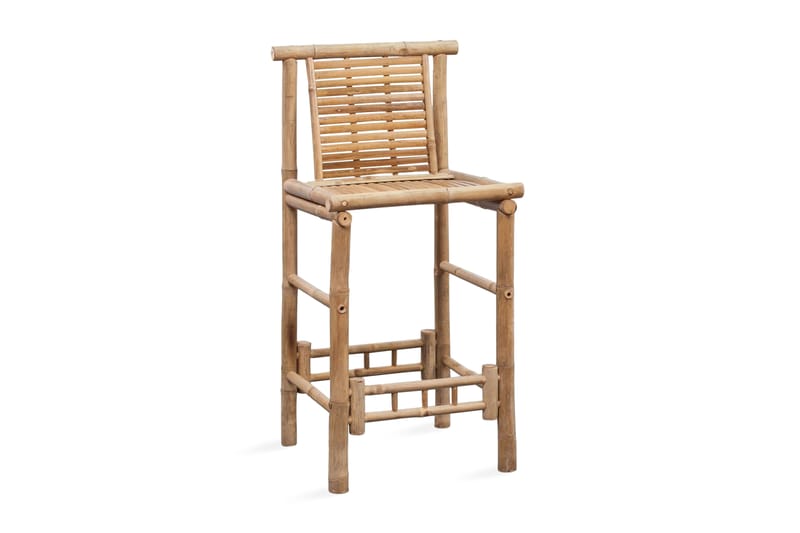 Barstole 2 Stk. Bambus - Brun - Møbler - Stole & lænestole - Barstole