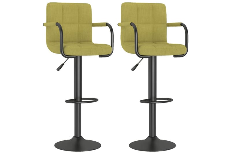 barstole 2 stk. stof grøn - Grøn - Møbler - Stole - Barstole