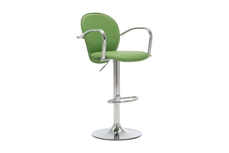 barstole med armlæn 2 stk. kunstlæder grøn - Grøn - Møbler - Stole - Barstole