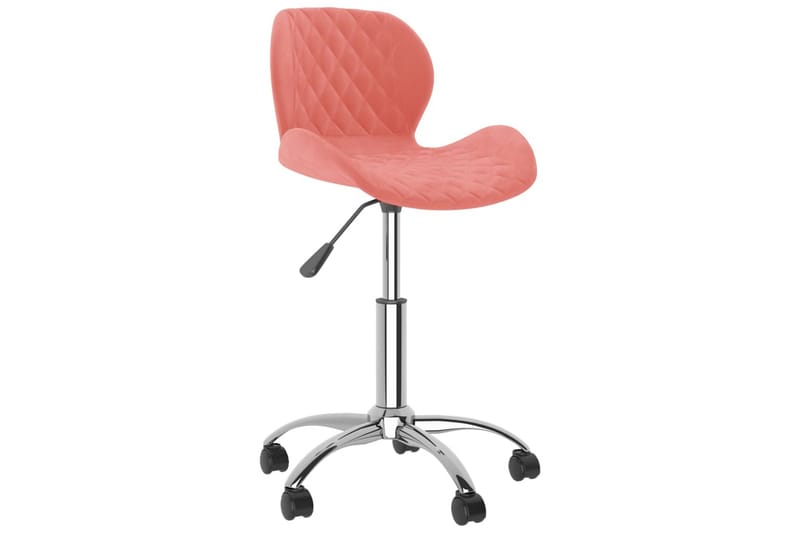 drejelig kontorstol fløjl pink - Lyserød - Møbler - Stole & lænestole - Kontorstole & skrivebordsstole