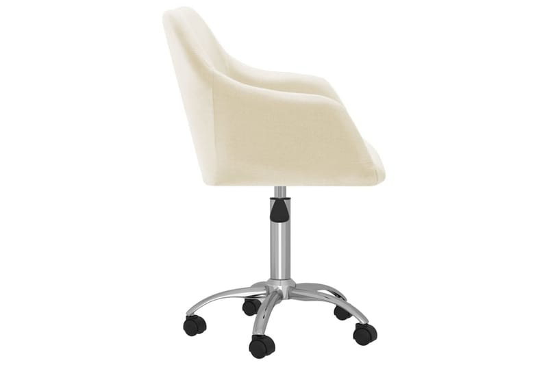 drejelig kontorstol stof cremefarvet - Creme - Møbler - Stole & lænestole - Kontorstole & skrivebordsstole