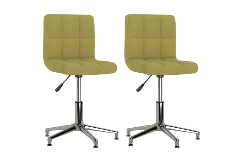drejelige kontorstole 2 stk. stof grøn - Grøn - Møbler - Stole - Kontorstole & skrivebordsstole