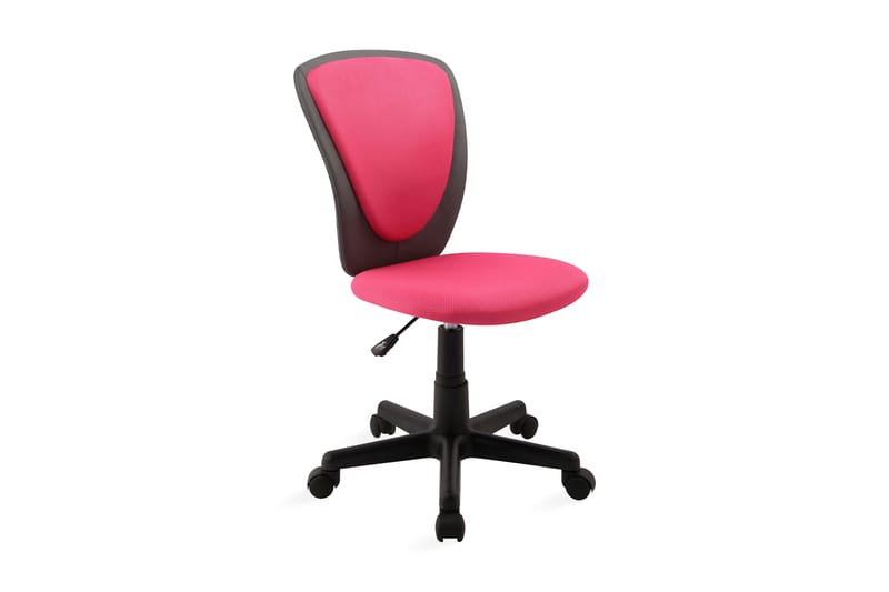 Kontorstol BIANCA 42x51xH82-94 farve: lyserød / Mørkegrå - Møbler - Stole & lænestole - Kontorstole & skrivebordsstole
