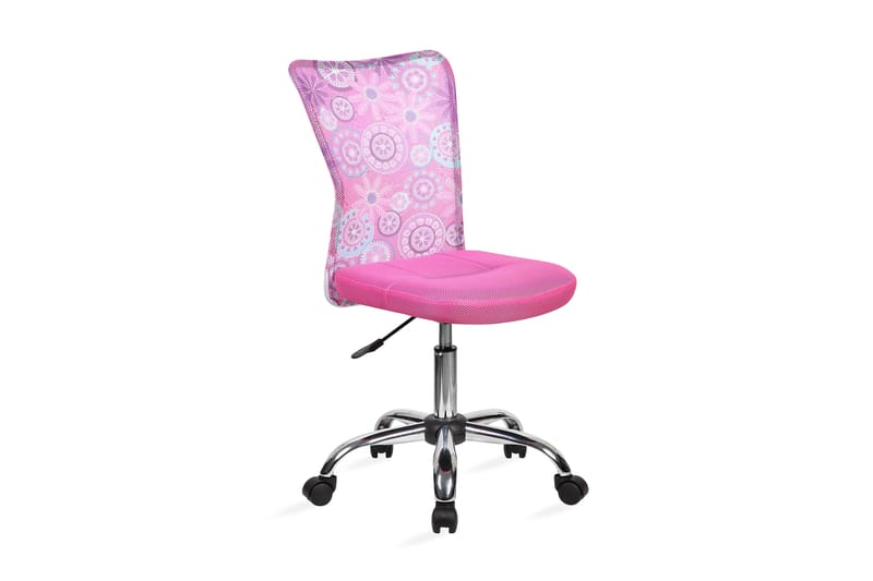 Kontorstol Blossom 40x53xH90-102cm farve: pink - Møbler - Stole & lænestole - Kontorstole & skrivebordsstole