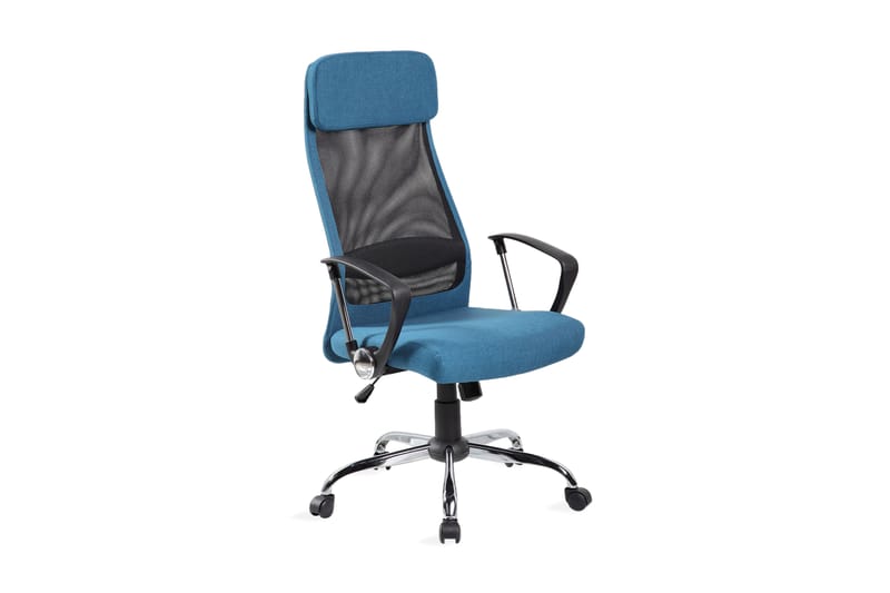 Kontorstol DARLA 62x63xH116-126cm farve: blå - Møbler - Stole & lænestole - Kontorstole & skrivebordsstole