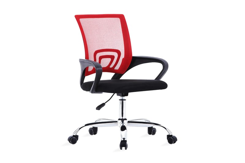 kontorstol med ryglæn i netstof stof rød - Møbler - Stole & lænestole - Kontorstole & skrivebordsstole