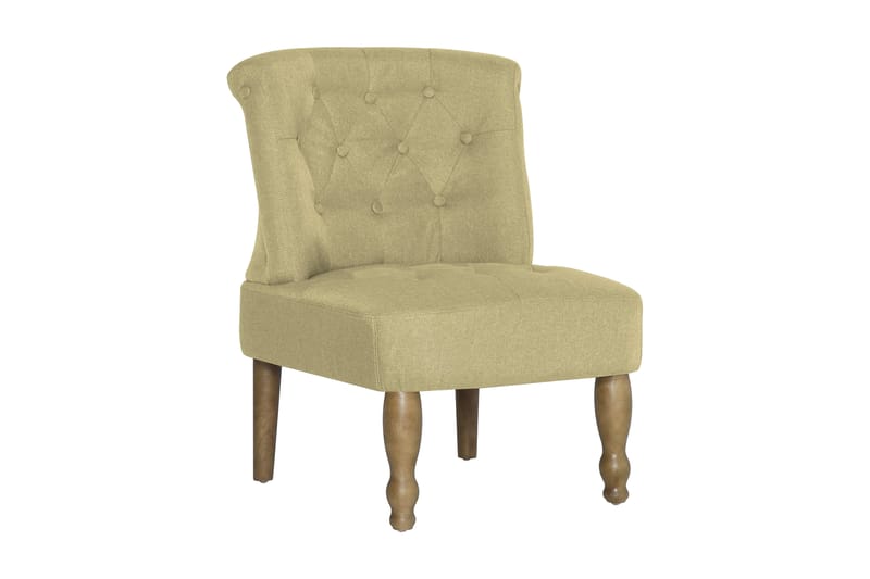 Fransk Stol Stof Grøn - Grøn - Møbler - Stole & lænestole - Lænestole - Lænestole uden armlæn