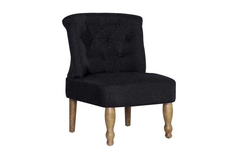 Fransk Stol Stof Sort - Sort - Møbler - Stole & lænestole - Lænestole - Lænestole uden armlæn
