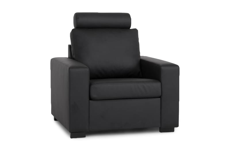 Crazy Lænestol - Sort PU Læder - Møbler - Stole & lænestole - Lænestole - Læderstol