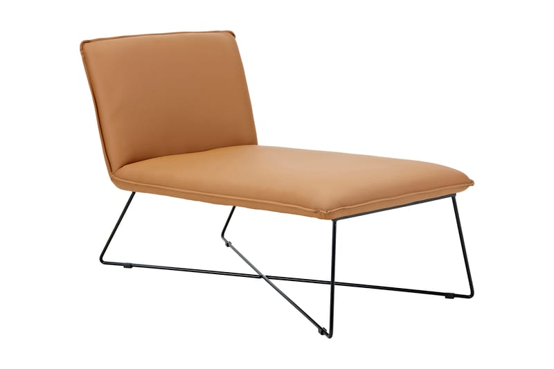 Kris Loungelænestol kunstlæder - Cognac - Møbler - Stole & lænestole - Lænestole - Læderstol
