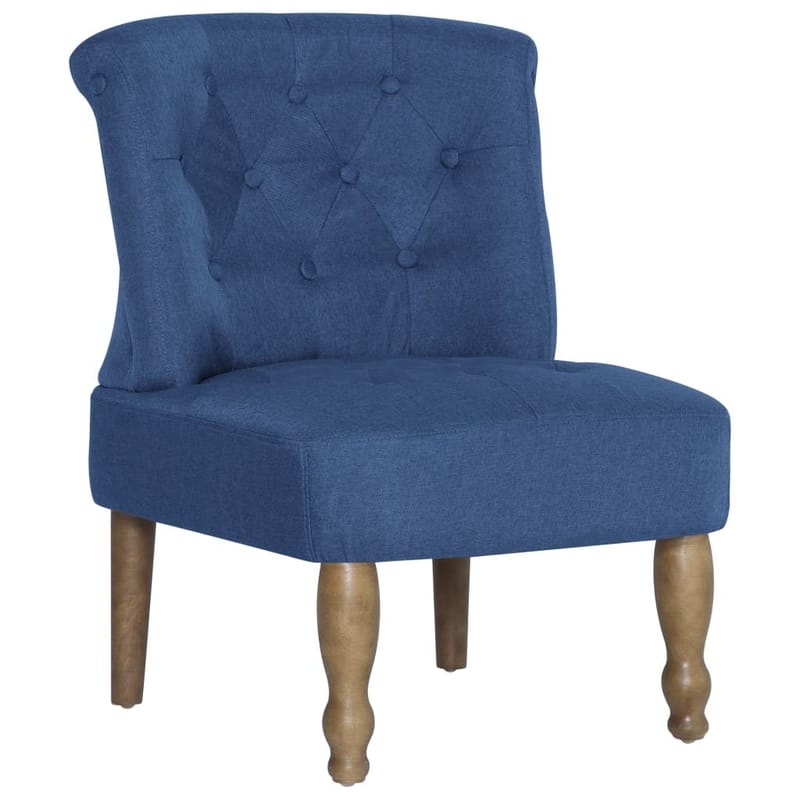 Fransk Stol Stof Blå - Blå - Møbler - Stole & lænestole - Lænestole - Lænestole uden armlæn