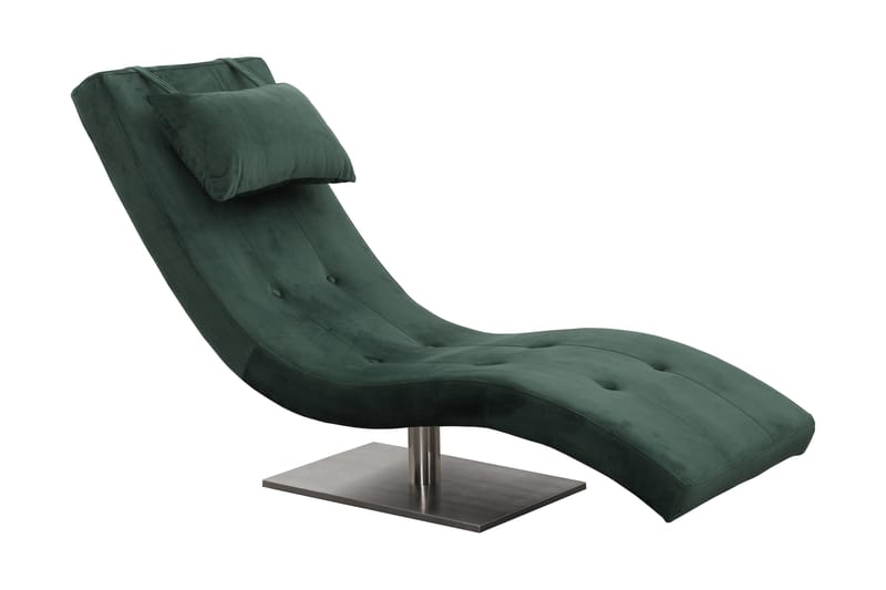 Relax Lounger Velour Grøn - Møbler - Stole & lænestole - Lænestole - Lænestole uden armlæn