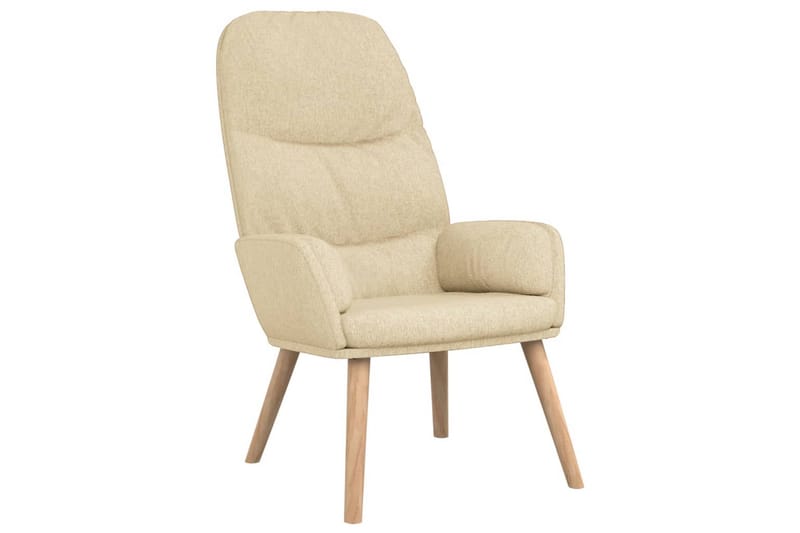 lænestol stof cremefarvet - Creme - Møbler - Stole & lænestole - Lænestole - Liggestol