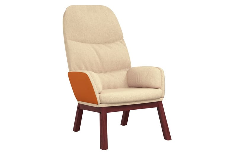 lænestol stof cremefarvet - Creme - Møbler - Stole & lænestole - Lænestole - Liggestol