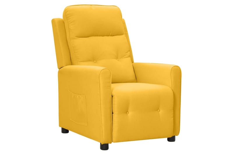 lænestol stof gul - Gul - Møbler - Stole & lænestole - Lænestole - Liggestol