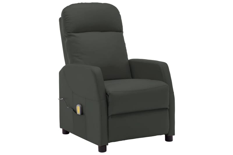 Massagestol kunstlæder antracitgrå - Antracit - Møbler - Stole & lænestole - Lænestole - Massagestol