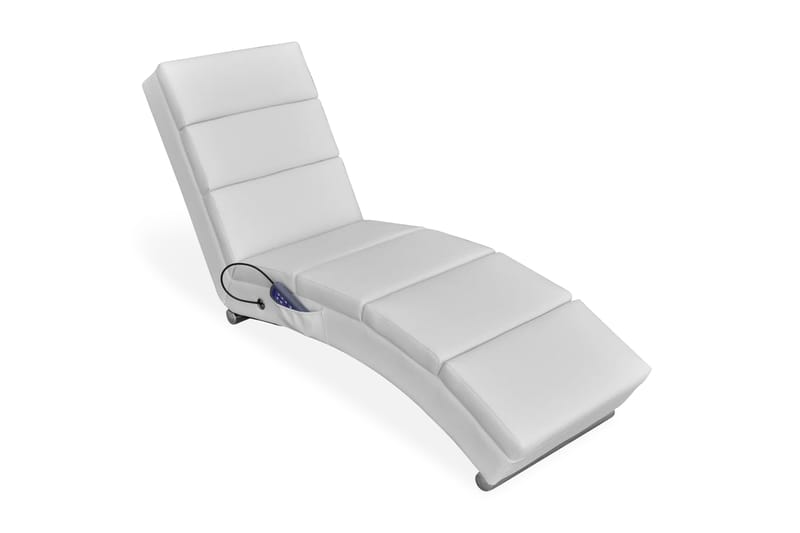 Massagestol Kunstlæder Hvid - Hvid - Møbler - Stole & lænestole - Lænestole - Læderstol