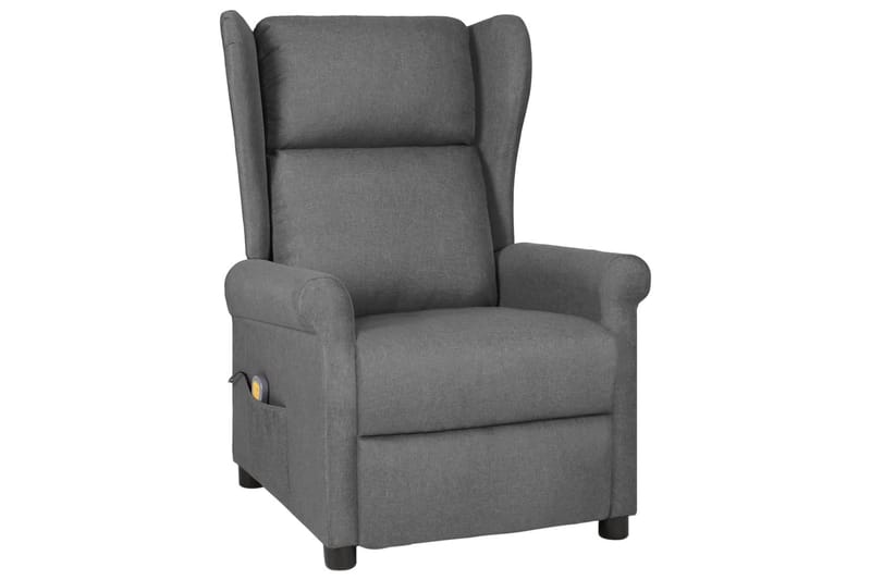 massagestol stof lysegrå - Grå - Møbler - Stole & lænestole - Lænestole - Massagestol