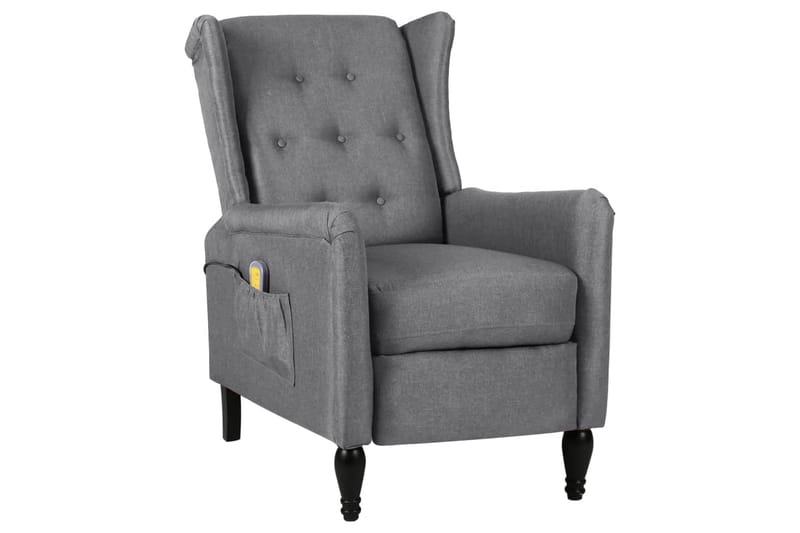 massagestol stof lysegrå - Grå - Møbler - Stole & lænestole - Lænestole - Massagestol