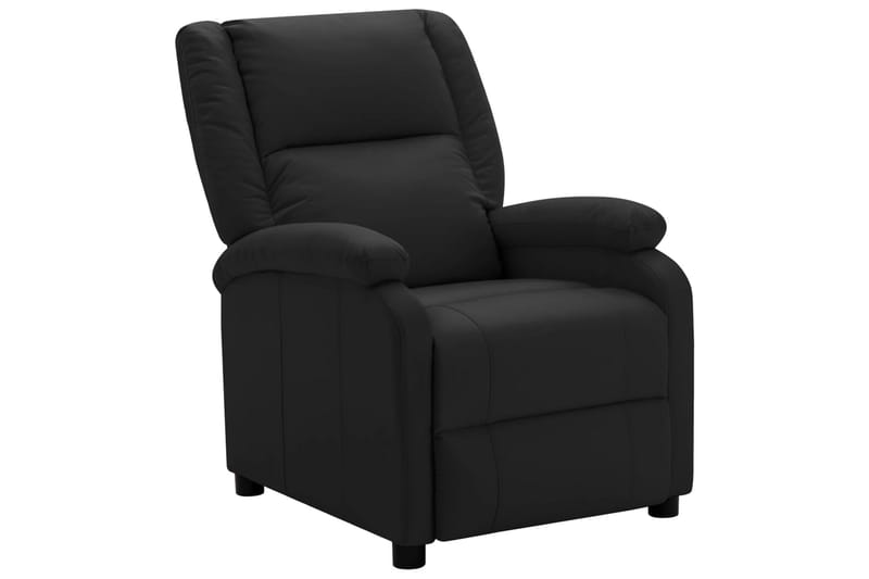 lænestol kunstlæder sort - Sort - Møbler - Stole & lænestole - Lænestole - Recliner lænestol