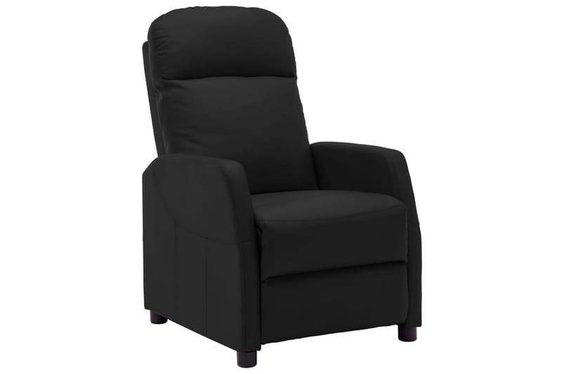 Lænestol kunstlæder sort - Sort - Møbler - Stole & lænestole - Lænestole - Recliner lænestol